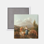 Heilige Familie am Bach Magnet (Vorderseite/Rückseite)