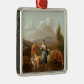 Heilige Familie an einem Strom Ornament Aus Metall (Rechts)