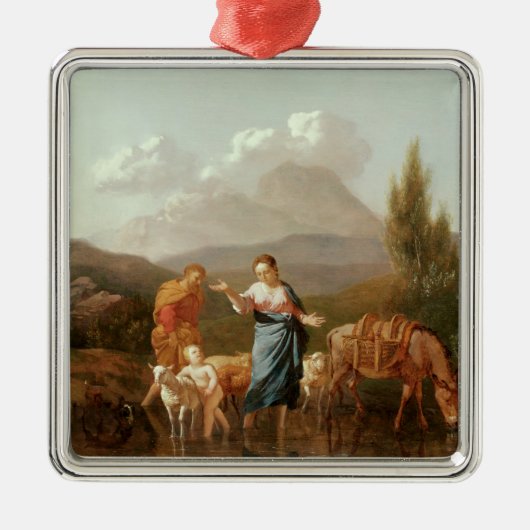 Heilige Familie an einem Strom Ornament Aus Metall (Vorne)