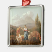 Heilige Familie an einem Strom Ornament Aus Metall (Links)