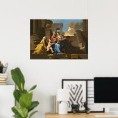Heilige Familie auf der Treppe, Nicolas Poussin Fi Poster (Heimbüro)