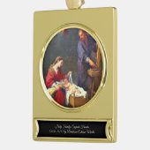 Heilige Familie Banner-Ornament Gold (Links)