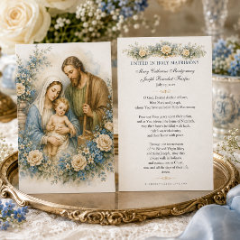 Heilige Familie Blumen Hochzeitsgebet Geschenk