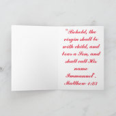 Heilige Familie Feiertagskarte (Innenseite)