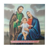 Heilige Familie Fliese (Vorderseite)