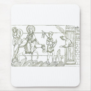 Heilige Familie Flucht nach Ägypten Mousepad