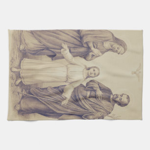 Heilige Familie Jesus, Jungfrau Maria und der heil Geschirrtuch