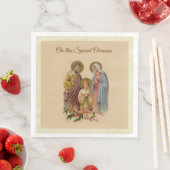 Heilige Familie Jesus Mary Heilige Joseph Katholik Serviette (Beispiel)