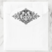 Heilige Familie Jesus Mary St. Joseph Ovaler Aufkleber (Tasche)