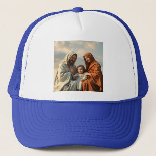 Heilige Familie, Jesus, Mary und Joseph Trucker Ha Truckerkappe