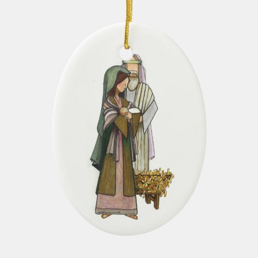 Heilige Familie Keramik Ornament (Vorne)