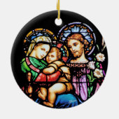 Heilige Familie Keramik Ornament (Hinten)
