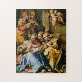 Heilige Familie mit Heiligen Anne Puzzle