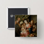 Heilige Familie mit St Anne Button (Vorne & Hinten)
