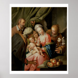 Heilige Familie mit St. Anne Poster