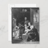 Heilige Familie, nach 1650 Postkarte (Vorne/Hinten)