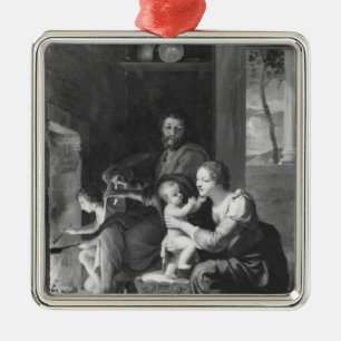 Heilige Familie, nach 1650 Silbernes Ornament