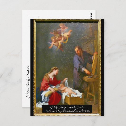 Heilige Familie Postkarte (Vorne/Hinten)