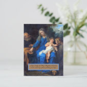 Heilige Familie Postkarte (Stehend Vorderseite)