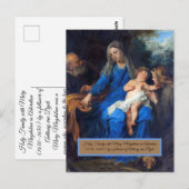 Heilige Familie Postkarte (Vorne/Hinten)