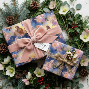 Heilige Familie Religiöse Weihnachtsgeburt TMF26 Geschenkpapier
