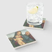 Heilige Familie Steinuntersetzer (Seitenansicht)