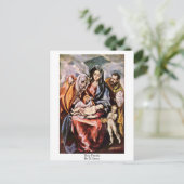 Heilige Familie von El Greco Postkarte (Stehend Vorderseite)