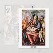 Heilige Familie von El Greco Postkarte (Vorne/Hinten)