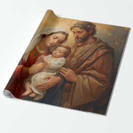 Heilige Familie Weihnachtspapier für Geschenkpacku Geschenkpapier