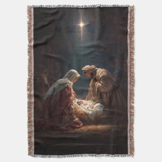 Heilige Familie Wurfdecke Decke (Vorderseite Vertikal)
