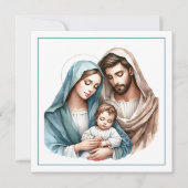 Heilige Familie – Zarte Weihnachtskrippe (Vorderseite)