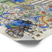 Heilige Familienflug nach Ägypten Mittelalterliche Poster (Ecke)