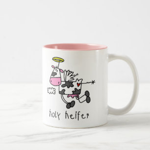 Heilige Färse T-Shirts und Geschenke Zweifarbige Tasse