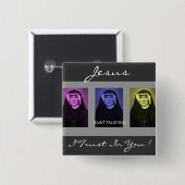 Heilige Faustina Button (Vorne & Hinten)
