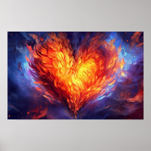Heilige Flamme der Liebe Poster