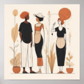 Heilige Form – Moderne feminine Geometrie Poster (Vorne)