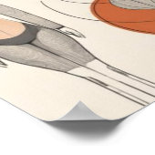 Heilige Form – Moderne feminine Geometrie V Poster (Ecke)