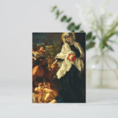Heilige Frances von Rom Religiöse Mystikerin Postkarte (Stehend Vorderseite)