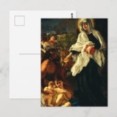 Heilige Frances von Rom Religiöse Mystikerin Postkarte (Vorne/Hinten)