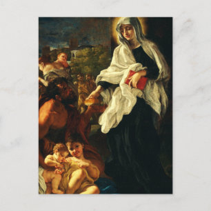 Heilige Frances von Rom Religiöse Mystikerin Postkarte