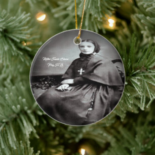 Heilige Franz Xaver Cabrini Keramik Ornament