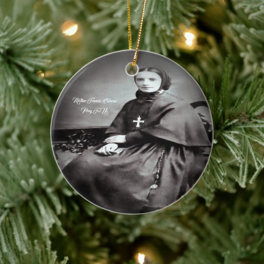 Heilige Franz Xaver Cabrini Keramik Ornament (Baum)