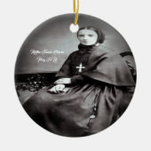 Heilige Franz Xaver Cabrini Keramik Ornament (Vorne)