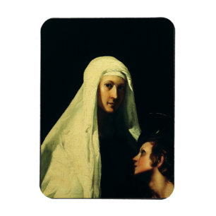 Heilige Franziska von Rom Schutzengel Fine Art Magnet