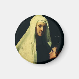 Heilige Franziska von Rom Schutzengel Fine Art Magnet