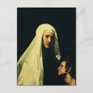 Heilige Franziska von Rom Schutzengel Fine Art Postkarte