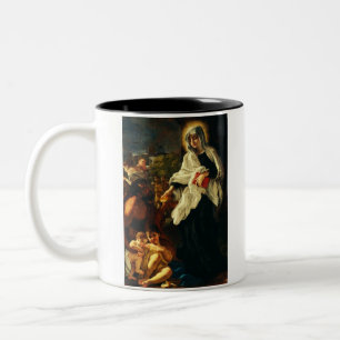 Heilige Franziska von Rom Zweifarbige Tasse