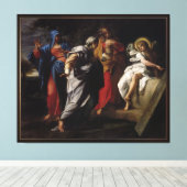 Heilige Frauen am Grab Christi von Annibale Carrac Leinwanddruck (Insitu (Holzboden))