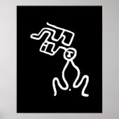 Heilige Geburt: Petroglyphische Kunst Poster (Vorne)
