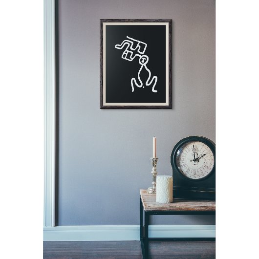 Heilige Geburt: Petroglyphische Kunst Poster